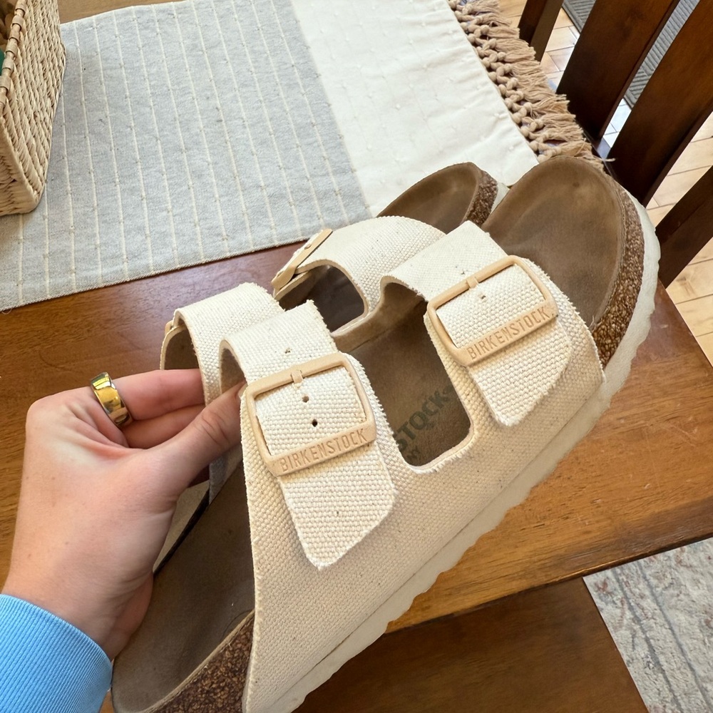 Birkenstock Women’s Canvas Eggshell